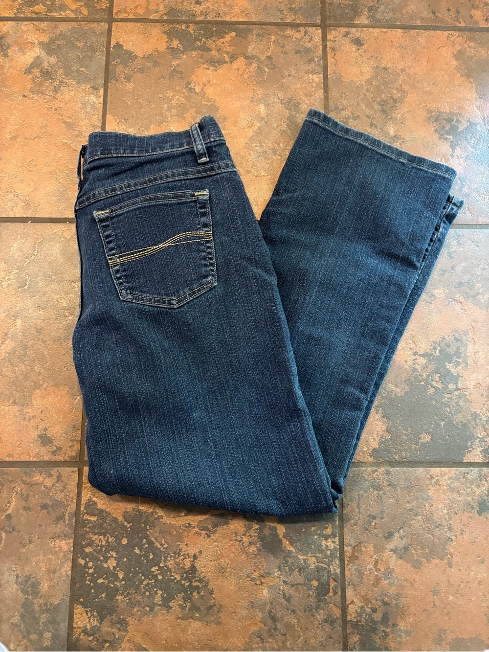 $3 SALE Lee Women's Dark Blue Straight Leg Jeans - Picture 5 of 5